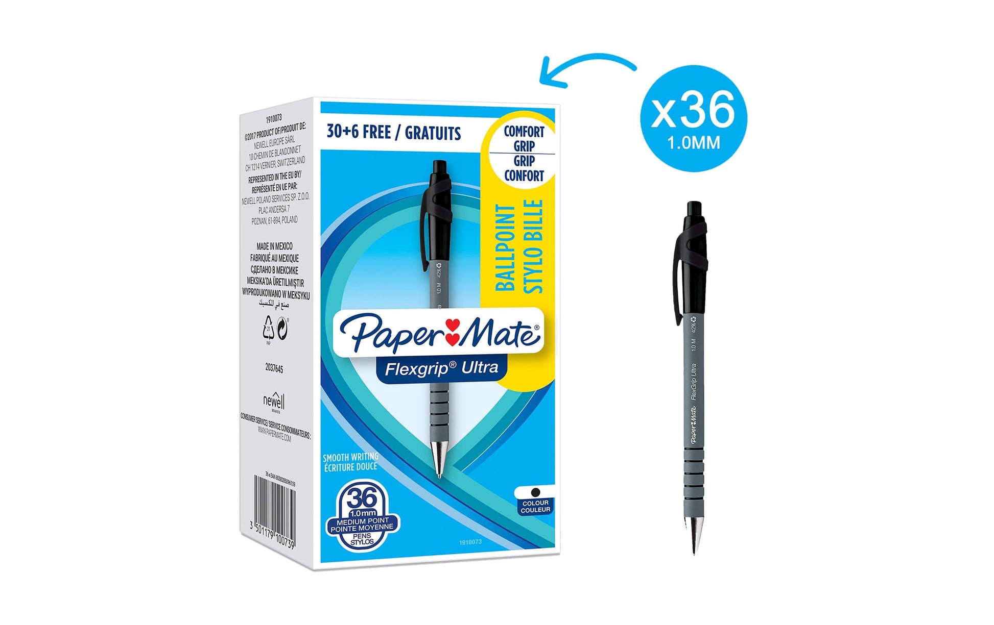 Papermate Kugelschreiber – Schwarz – 36 Stk.