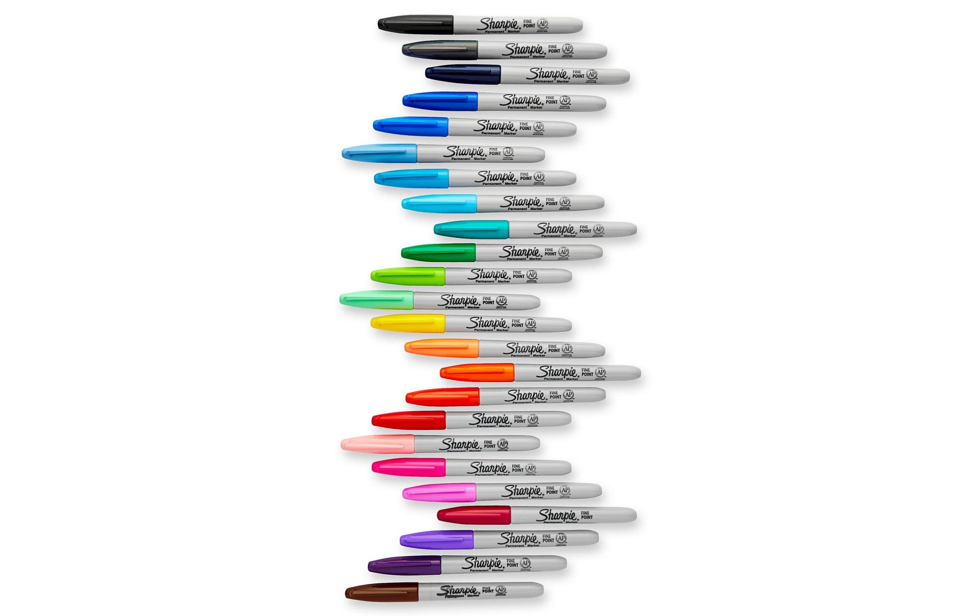 Sharpie Electro Pop Permanentmarker – Rundspitze 1 mm – Mehrfarbig – 24er-Pack