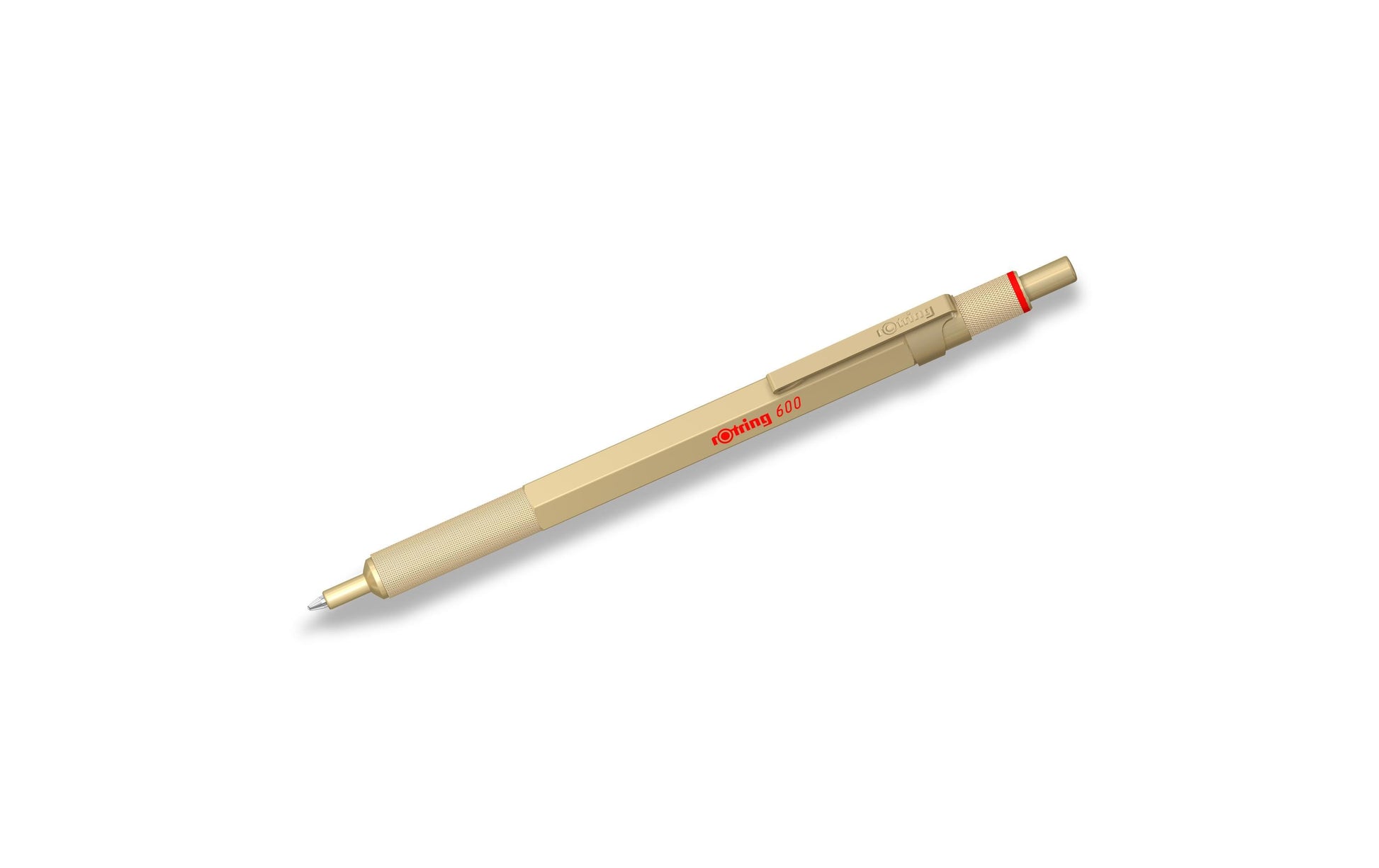 Rotring 600 Metallic Gold Kugelschreiber – Schwarz, Mittel, Ergonomisch, Nachfüllbar