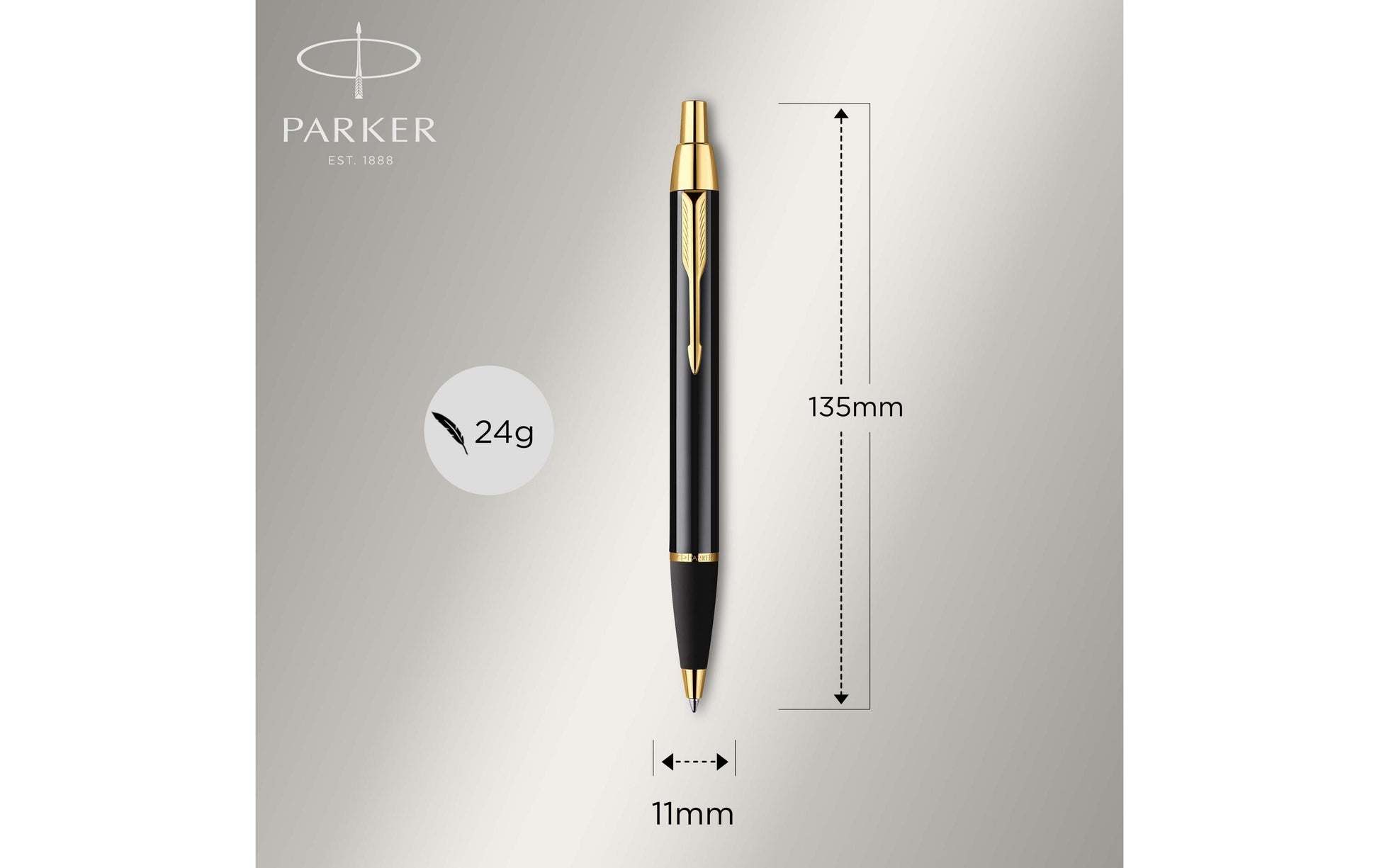 Parker IM Schreibset – Füllfederhalter & Kugelschreiber – Schwarz – Black G.T.