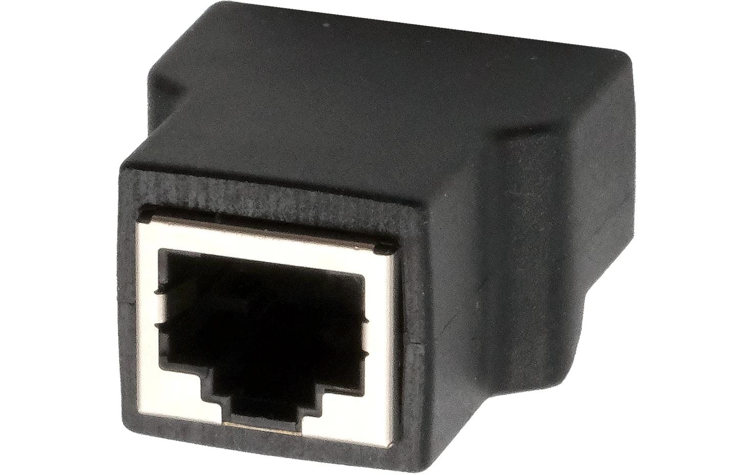 EXSYS EX-49112 Adapter RJ-45 zu 8-poligem Terminalblock – Cat5e, RJ-45 Buchse, Schwarz
