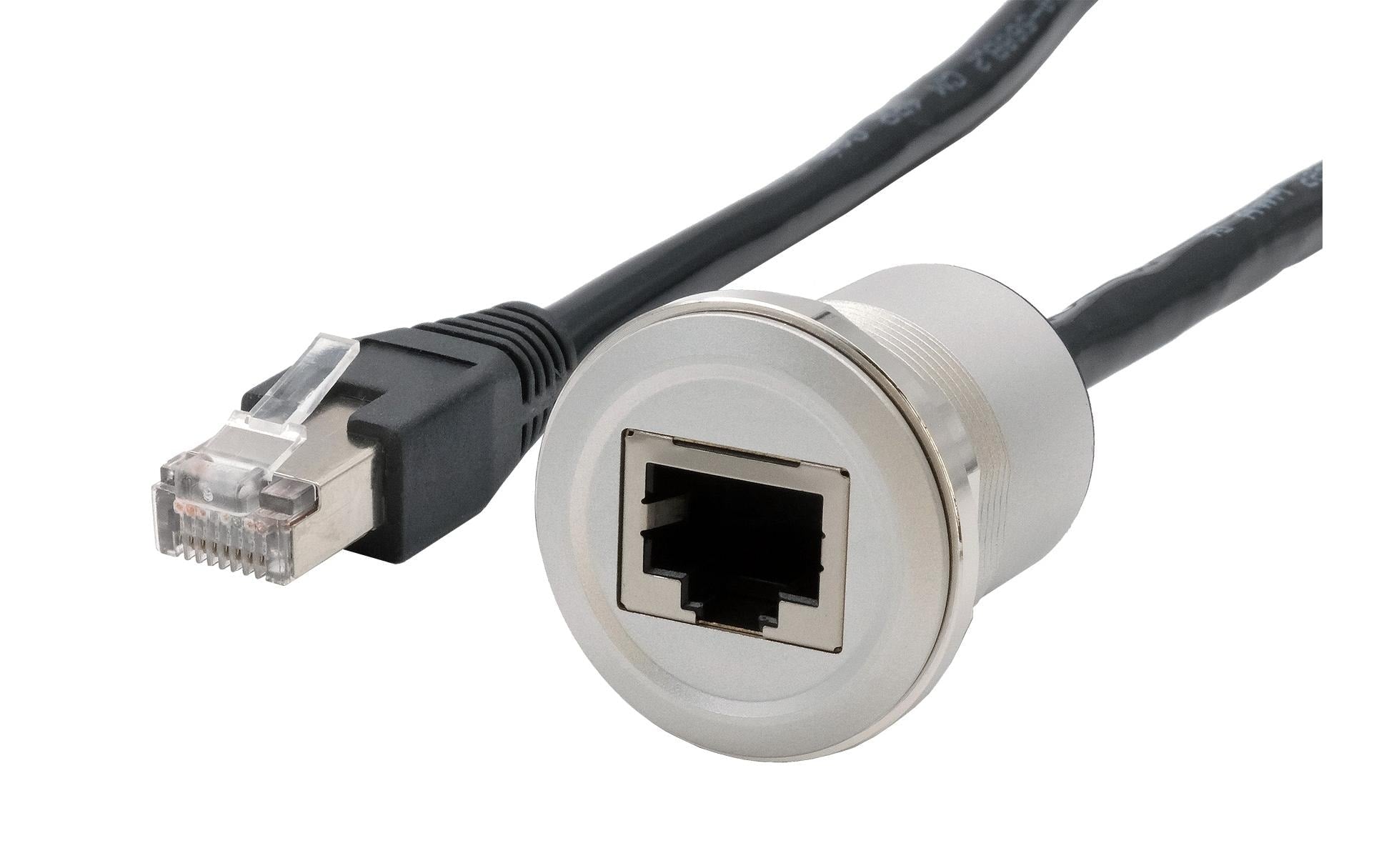 EXSYS RJ-45-Kupplung – RJ-45, Cat6, 0,3 m, Silber