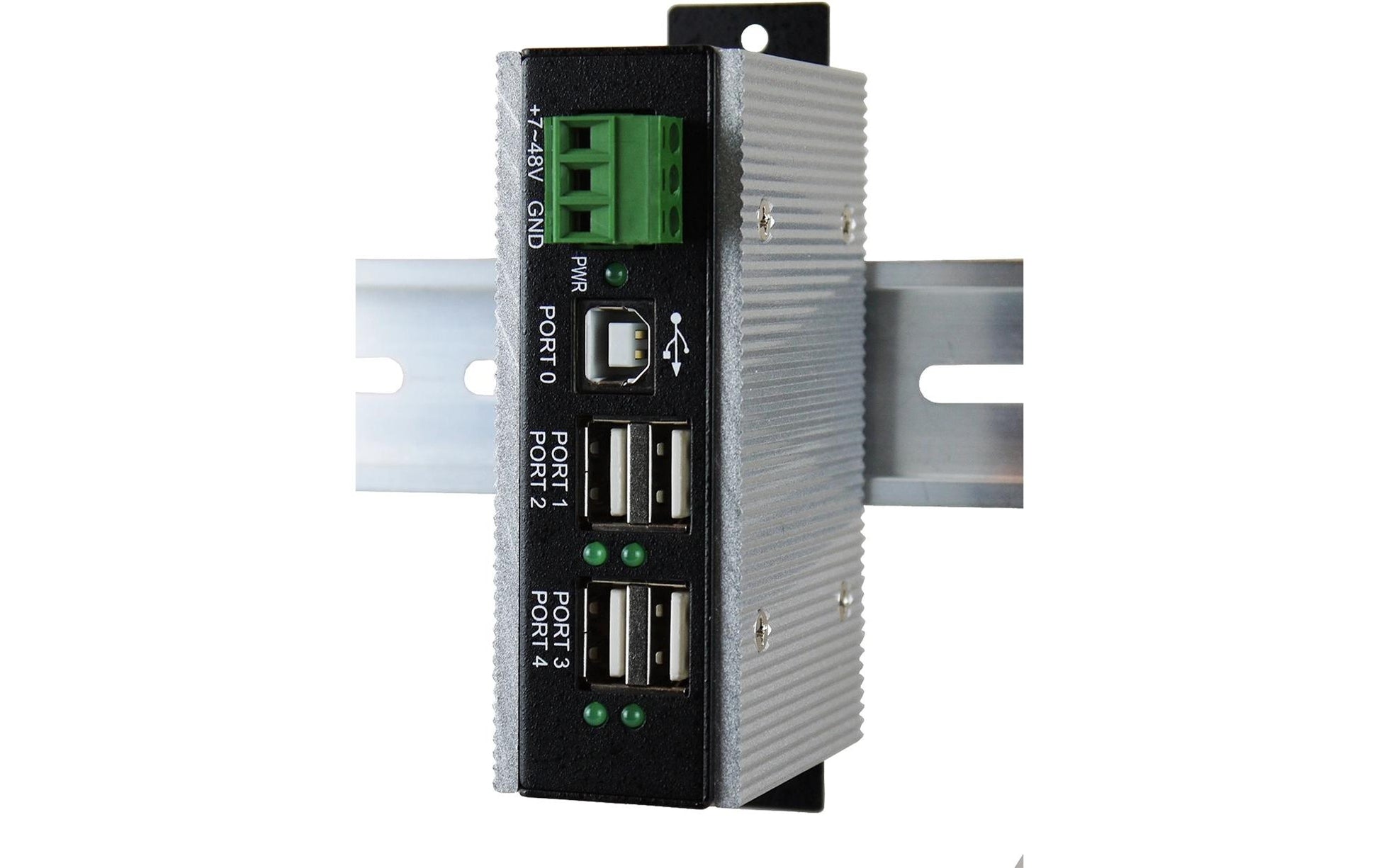 EXSYS EX-1163HMS-WT USB-Hub – USB 2.0, 4× USB-A, für Windows/Mac/Linux