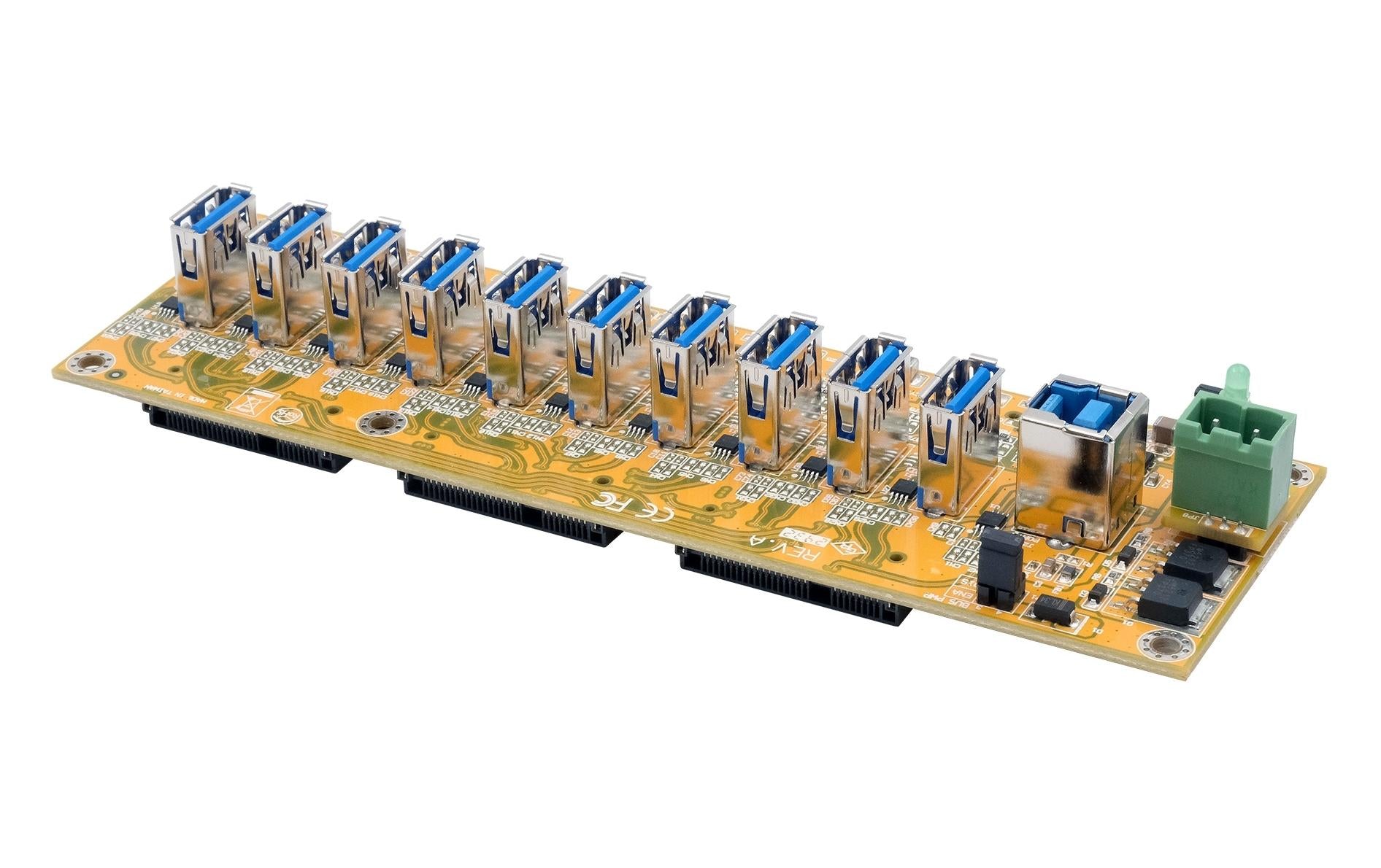 EXSYS EX-1110HMVS-PL USB-Hub – USB-B, 10× USB-A