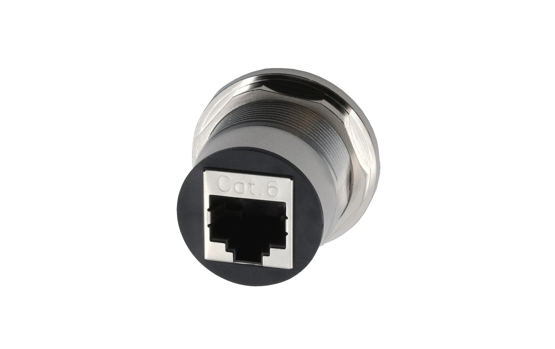 EXSYS EX-49196 RJ-45-Kupplung – Cat6, Metall, Flach, Silber, 1 Stück