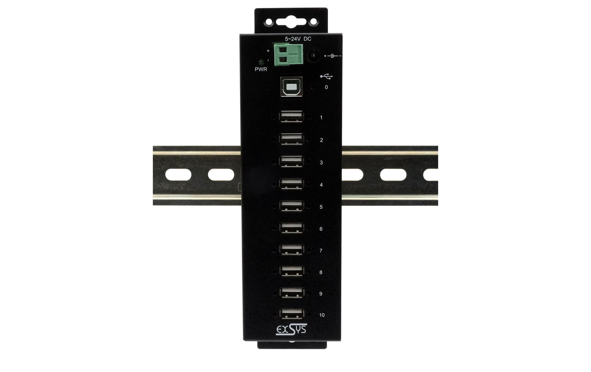 EXSYS EX-1170HMVS USB-Hub – USB 2.0, 10× USB-A