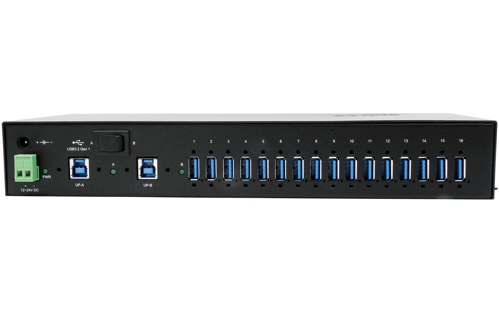 EXSYS EX-1116HMVS-PWR USB-Hub – USB-B, 16× USB-A