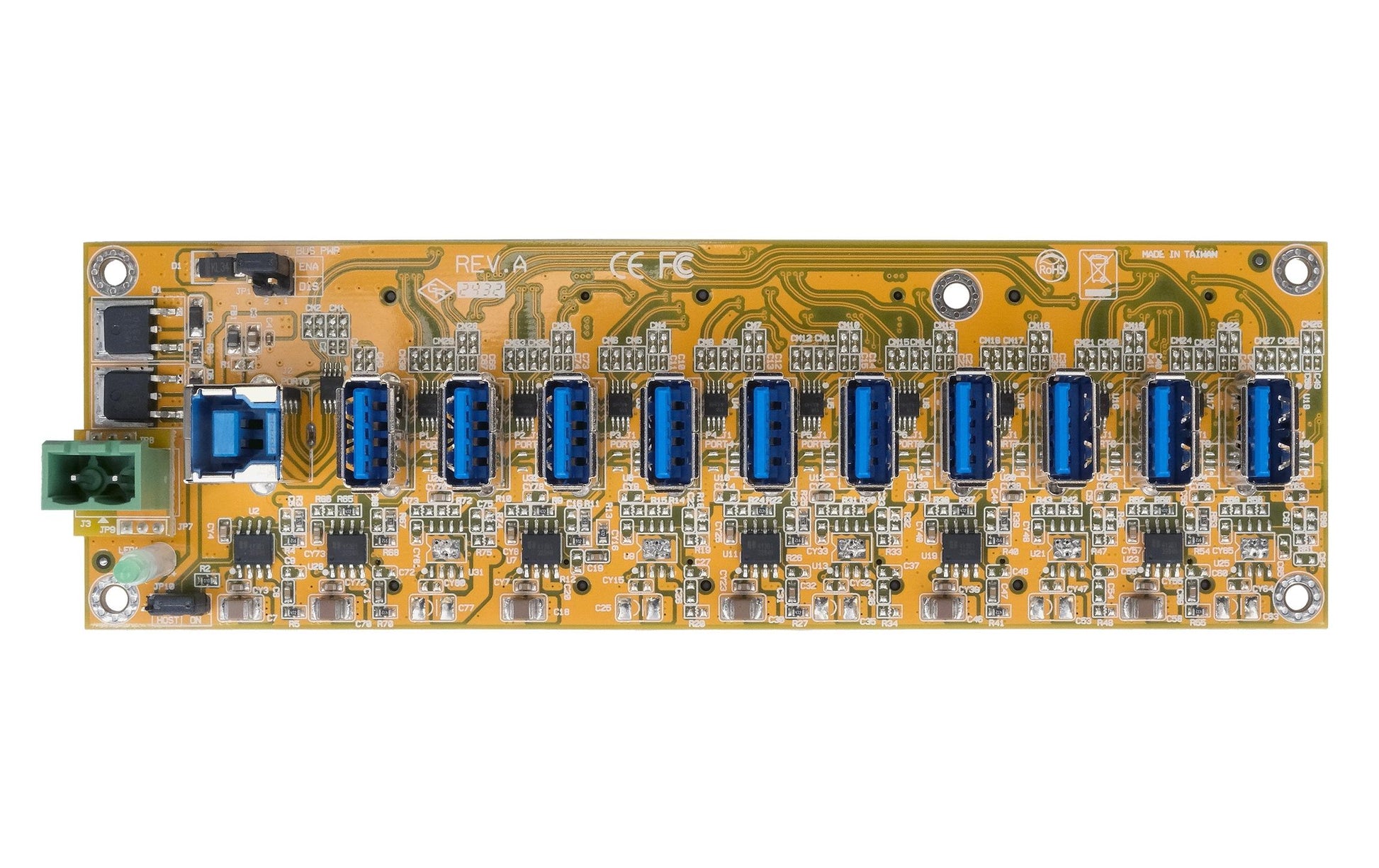 EXSYS EX-1110HMVS-PL USB-Hub – USB-B, 10× USB-A