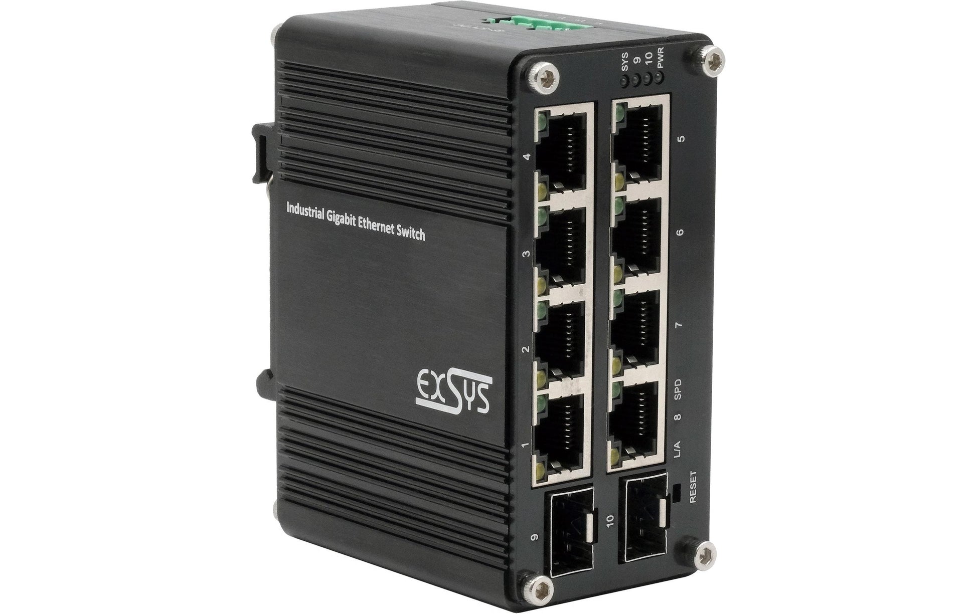 EXSYS EX-62035M-SFP – Managed Switch – 8× 1G, 2× SFP, DIN-Rail