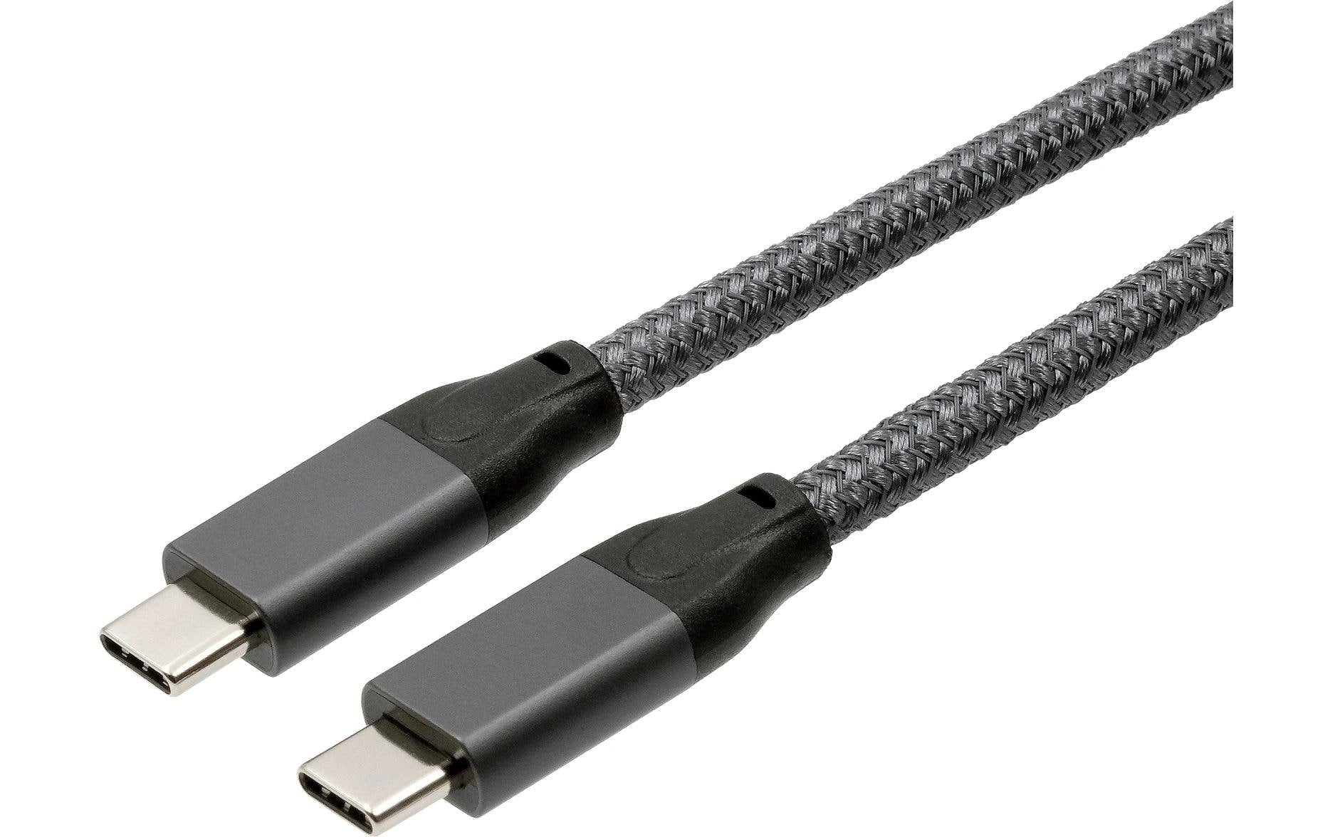 EXSYS USB-C auf USB-C Kabel – USB 3.2 Gen 2x2 (20 Gbit/s) – 5 m – PD 100 W – Grau