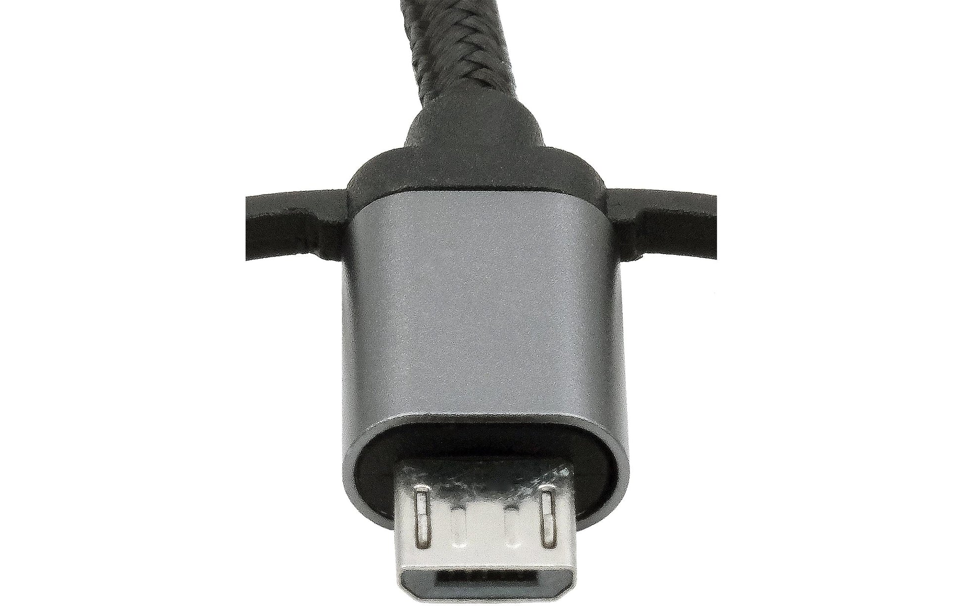 EXSYS Multi-Kabel – 3-in-1 USB-A auf USB-C/Lightning/Micro-USB 1 m, Schwarz – für iPhone/Android