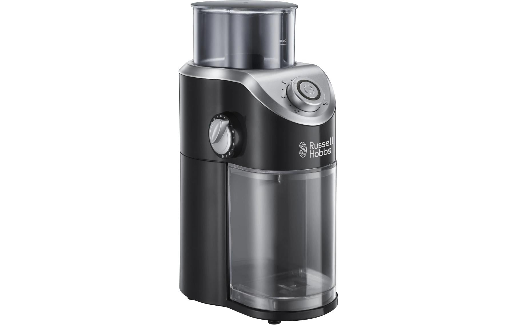 Russell Hobbs Kaffeemühle 23120-56 – 100 g, Scheibenmahlwerk, 140 W – Schwarz