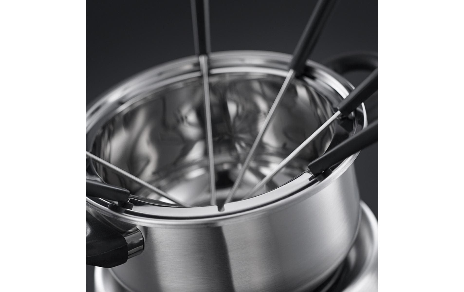 Russell Hobbs Fondue-Set Fiesta – Edelstahl – 2 l, 6 Personen, netzbetrieben – schwarz