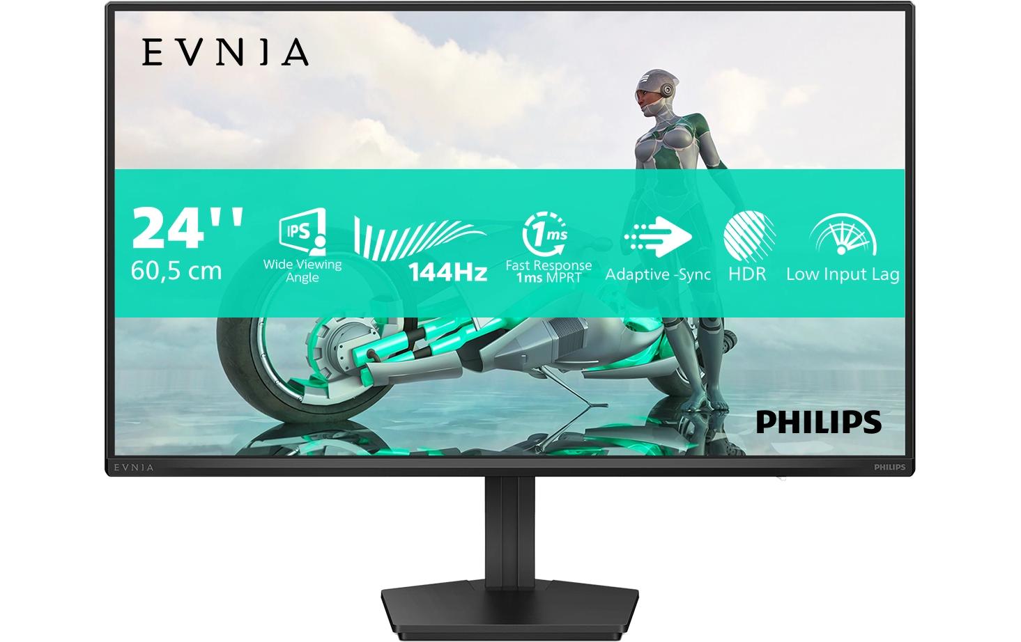 Philips 24M2N3200NF/00 – Monitor, 23,8", 1920 × 1080 (Full HD), IPS, 144 Hz, 300 cd/m², Adaptive Sync, Grau