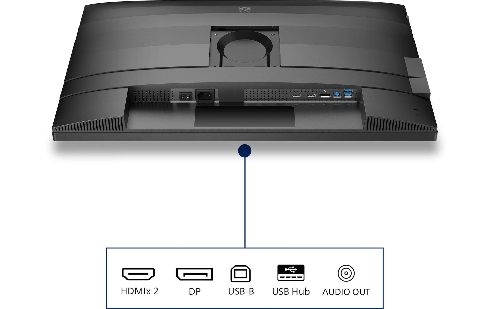 Philips 27B2N4500/00 – Monitor, 27", 120 Hz, 350 cd/m², Adaptive Sync, Integrierte Lautsprecher, USB-Hub, Grau