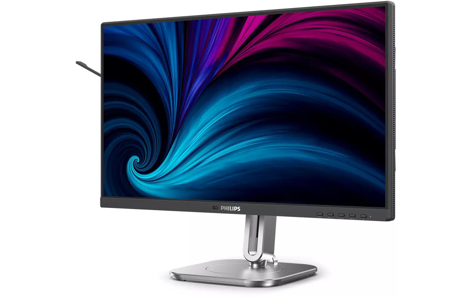 Philips 24B2U4301/00 – Monitor, 23,8", 300 cd/m², höhenverstellbar, USB-Hub, Lautsprecher, Daisy Chain, Grau