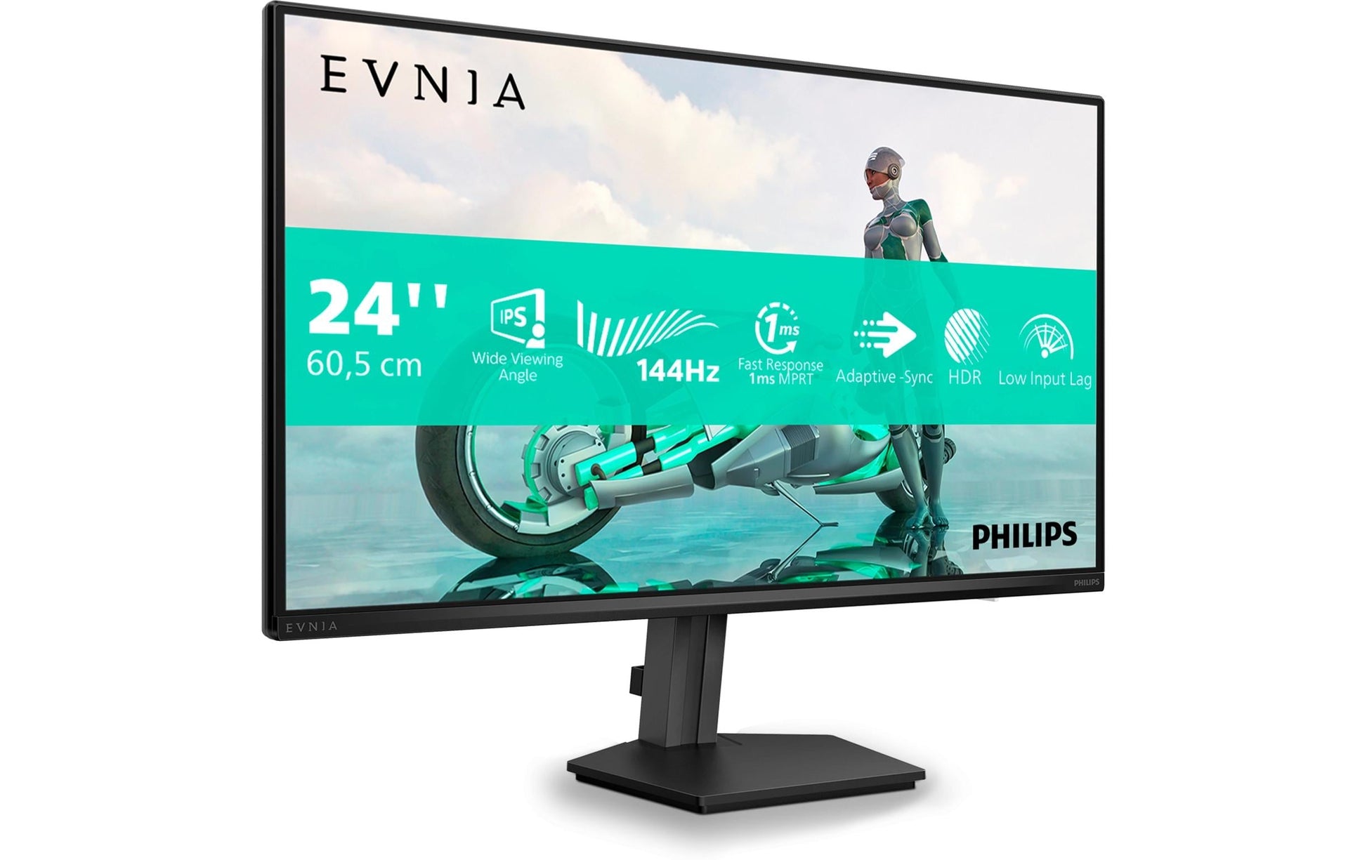 Philips 24M2N3200NF/00 – Monitor, 23,8", 1920 × 1080 (Full HD), IPS, 144 Hz, 300 cd/m², Adaptive Sync, Grau