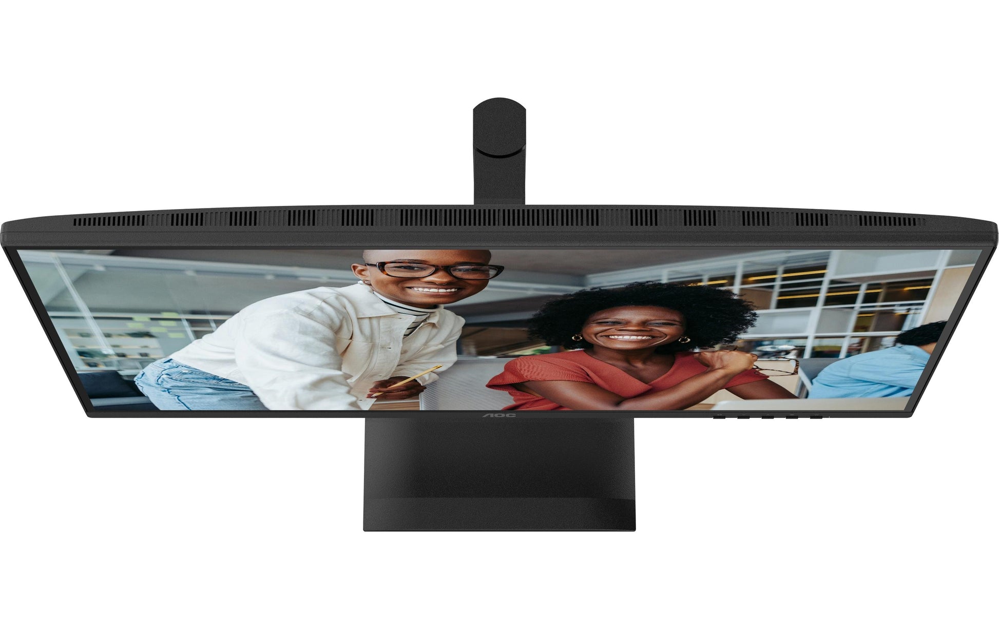 AOC 27E4CV – Monitor, 27", IPS, 120 Hz, 300 cd/m², USB-Hub, Lautsprecher, Adaptive Sync, Schwarz