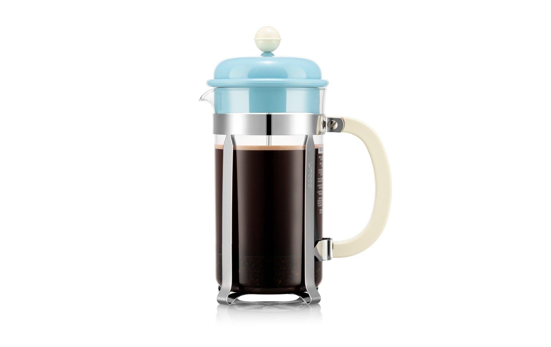 Bodum French Press Kaffeebereiter – 1 l, 8 Tassen, Transparent