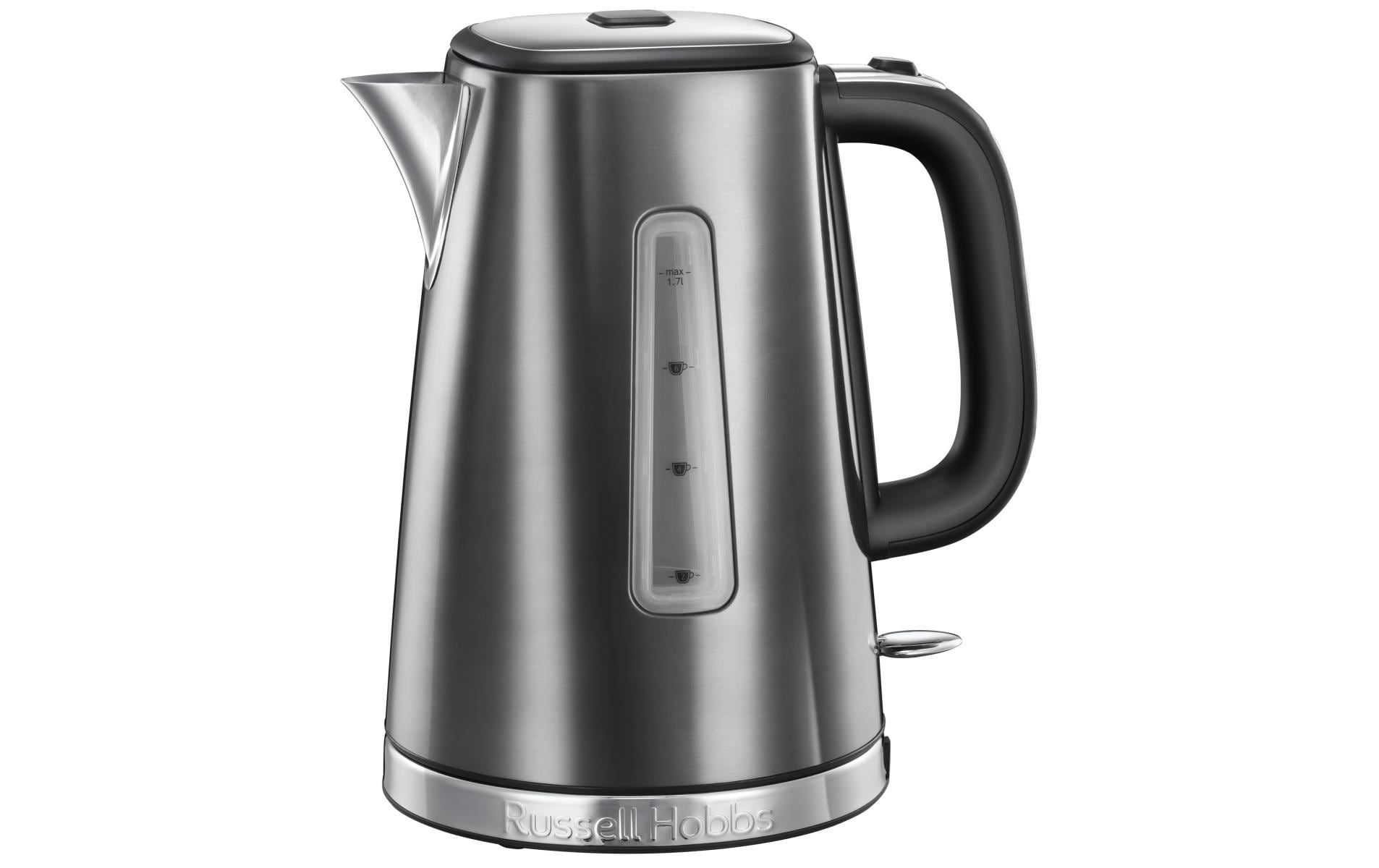 Russell Hobbs Wasserkocher – 1,7 l, Edelstahl, Grau, 23211-70
