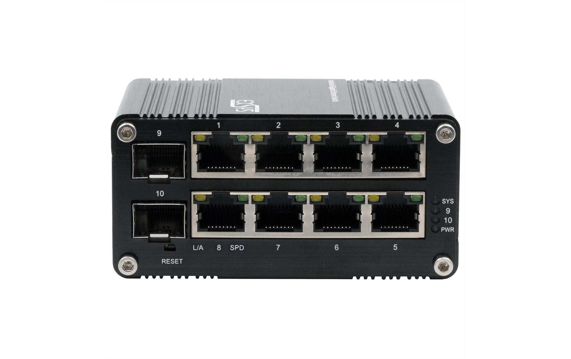 EXSYS EX-62035M-SFP – Managed Switch – 8× 1G, 2× SFP, DIN-Rail