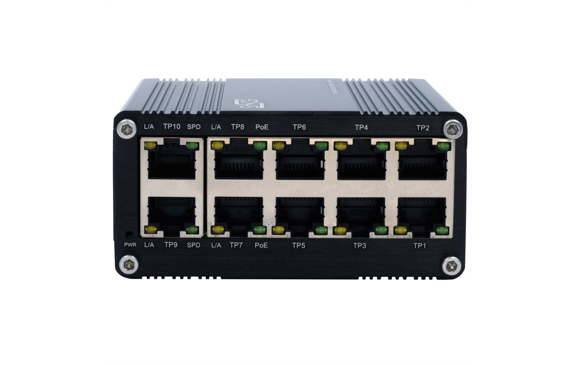 EXSYS EX-62025PoE – Unmanaged Switch – 10× 1G (8× PoE), PoE+, DIN-Rail
