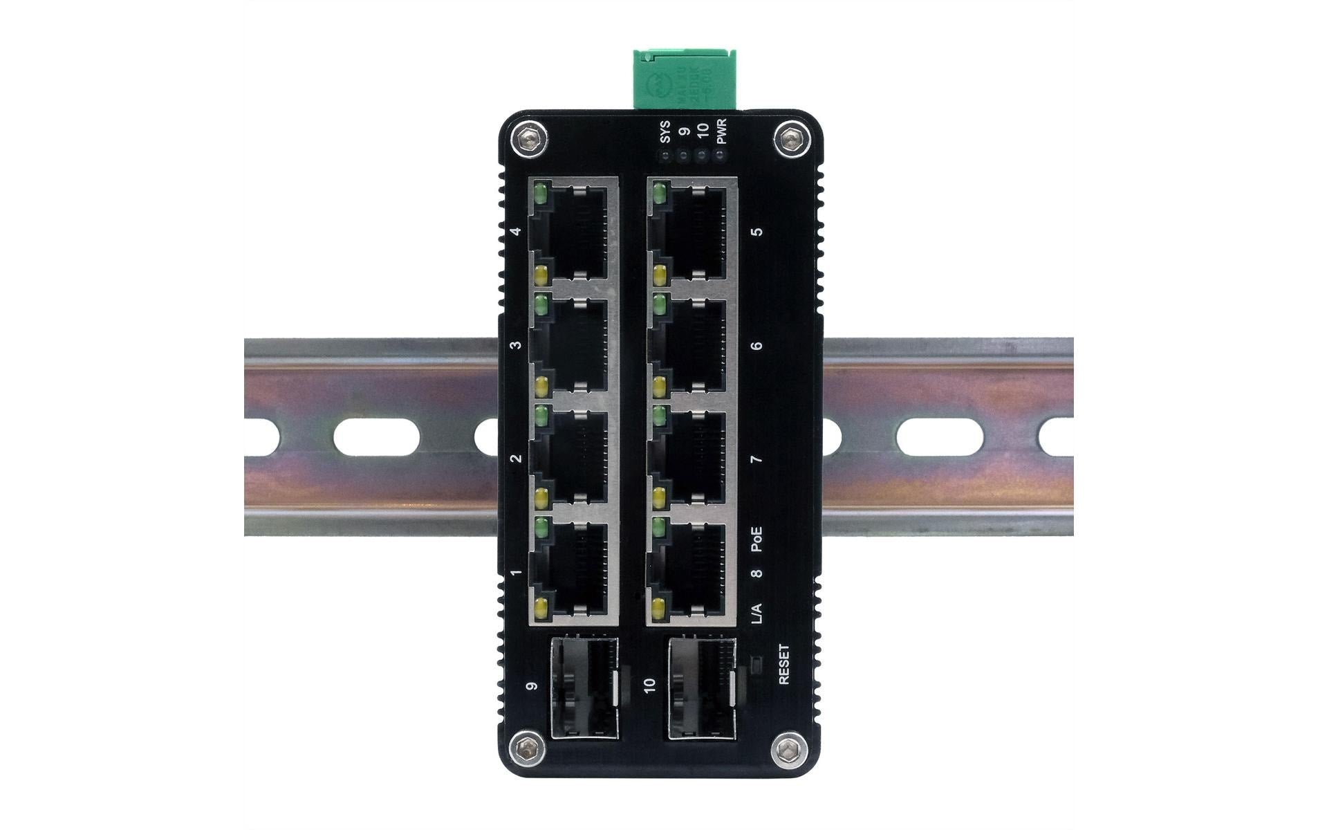EXSYS EX-62035MPoE-SFP – Managed Switch – 8× 1G, 2× SFP, PoE+, DIN-Rail