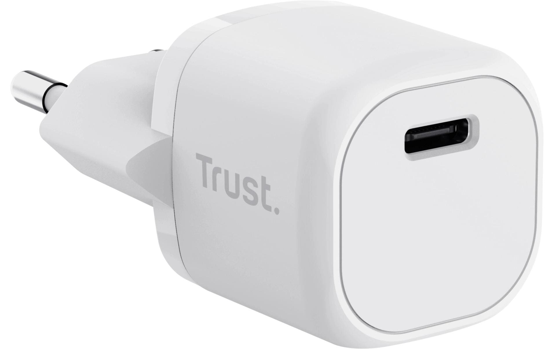 Trust Maxo USB-Wandladegerät 20 W – USB-C×1 – PD, PPS – EU-Stecker (Typ C) – Weiss