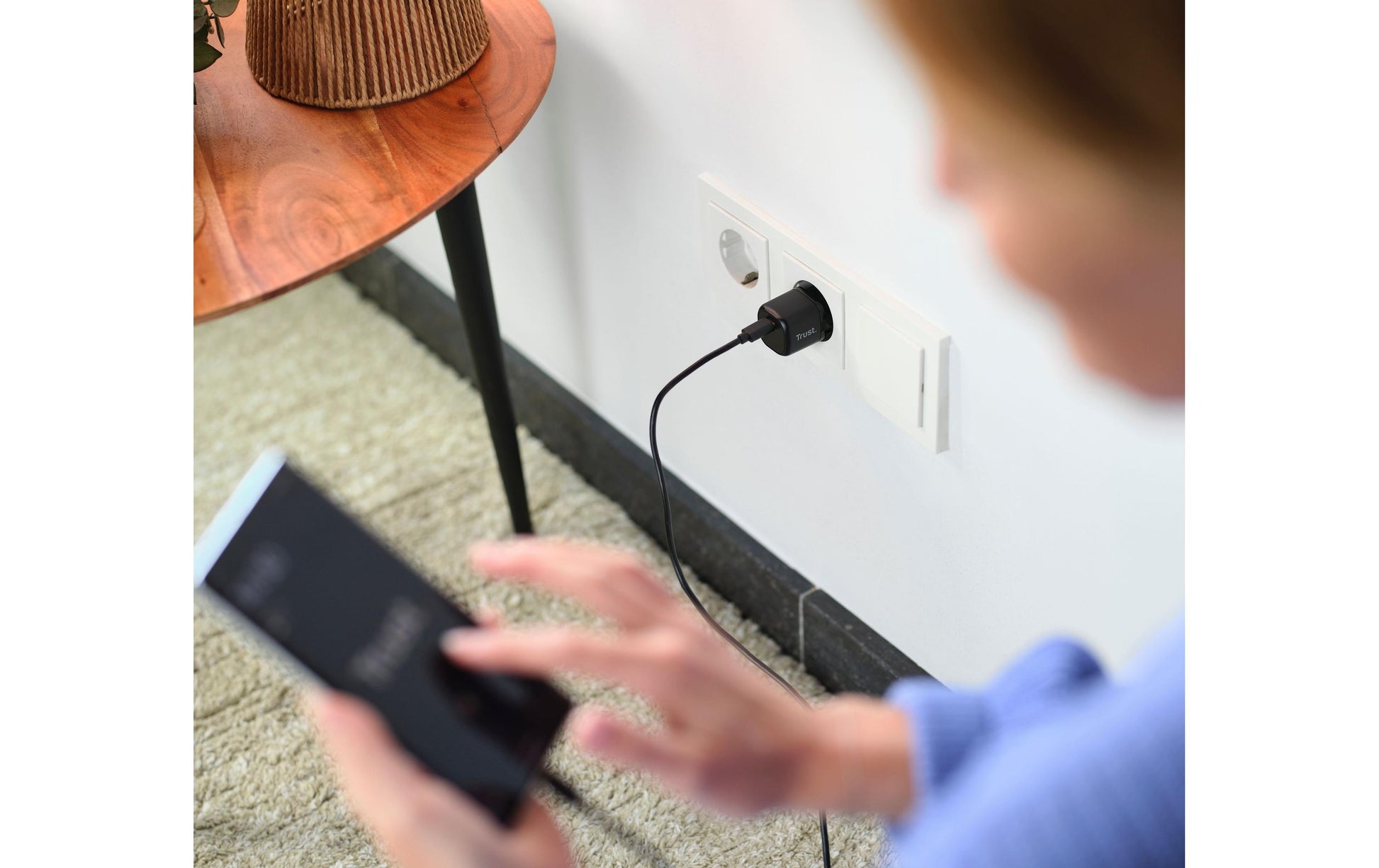 Trust Maxo USB-Ladegerät 20 W – USB-C×1 – PD 3.0, PPS – EU-Stecker (Typ C) – für USB-C-Geräte