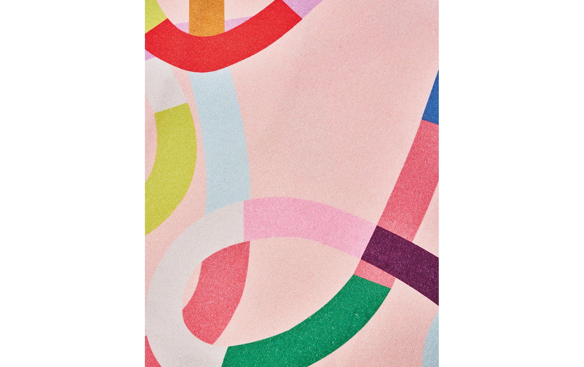 Chic-mic Stofftasche, Baumwolle, Motiv Colorful Waves, 480×420×140 mm