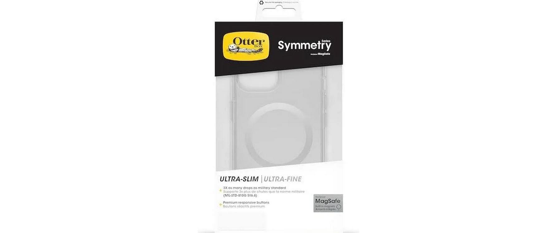 OtterBox Backcover Symmetry – für Apple iPhone 14 – transparent – MagSafe-kompatibel