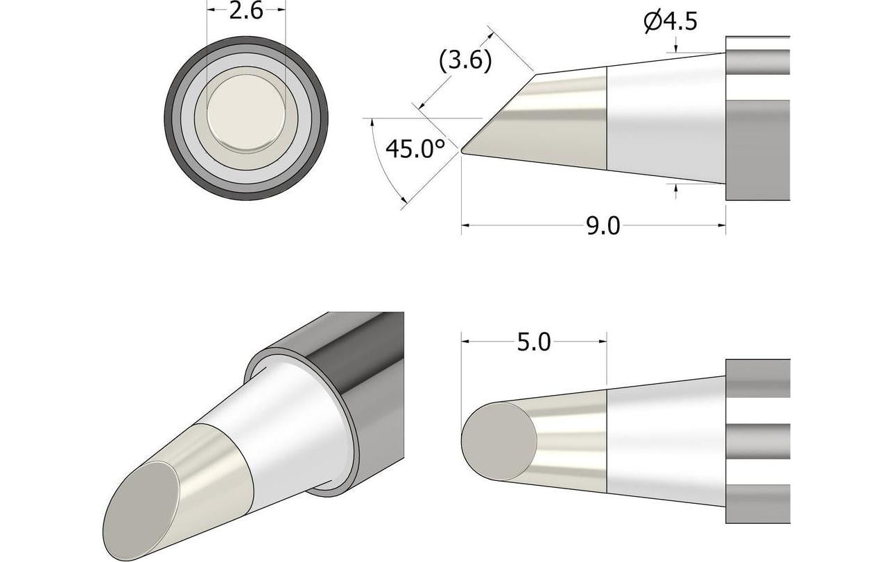 iFixit Lötspitze 2,6 mm – 1 Stk – für FixHub Smart Lötkolben