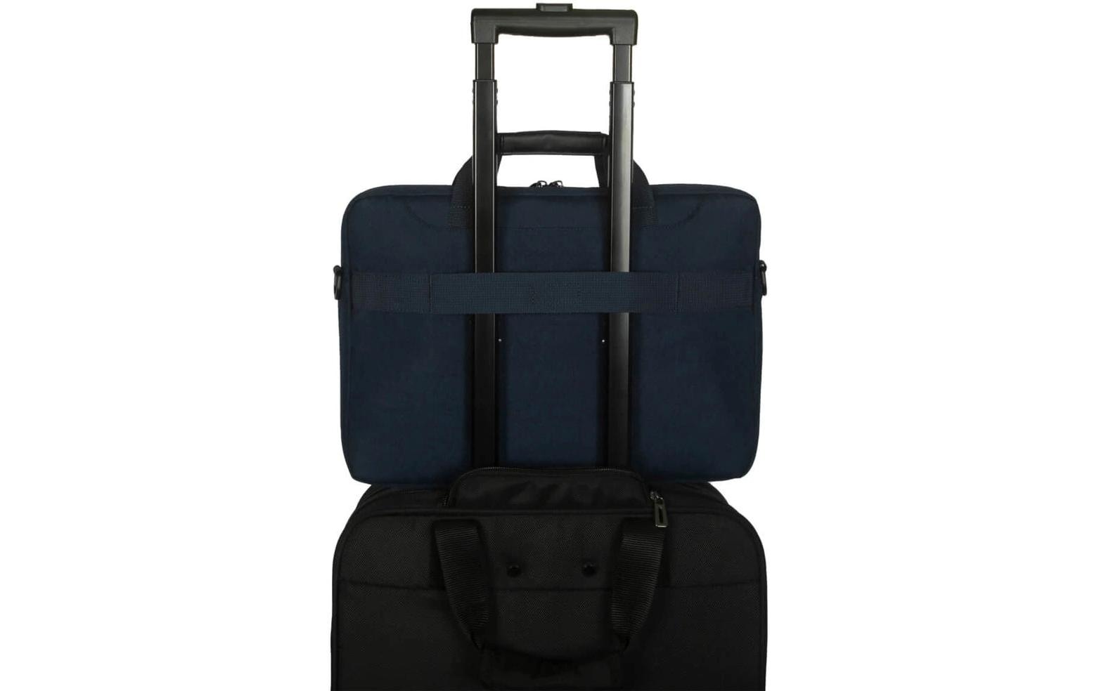 Targus GeoLite Notebook-Tasche 15,6" – Trolley-Band, aus recycelten Materialien – Blau