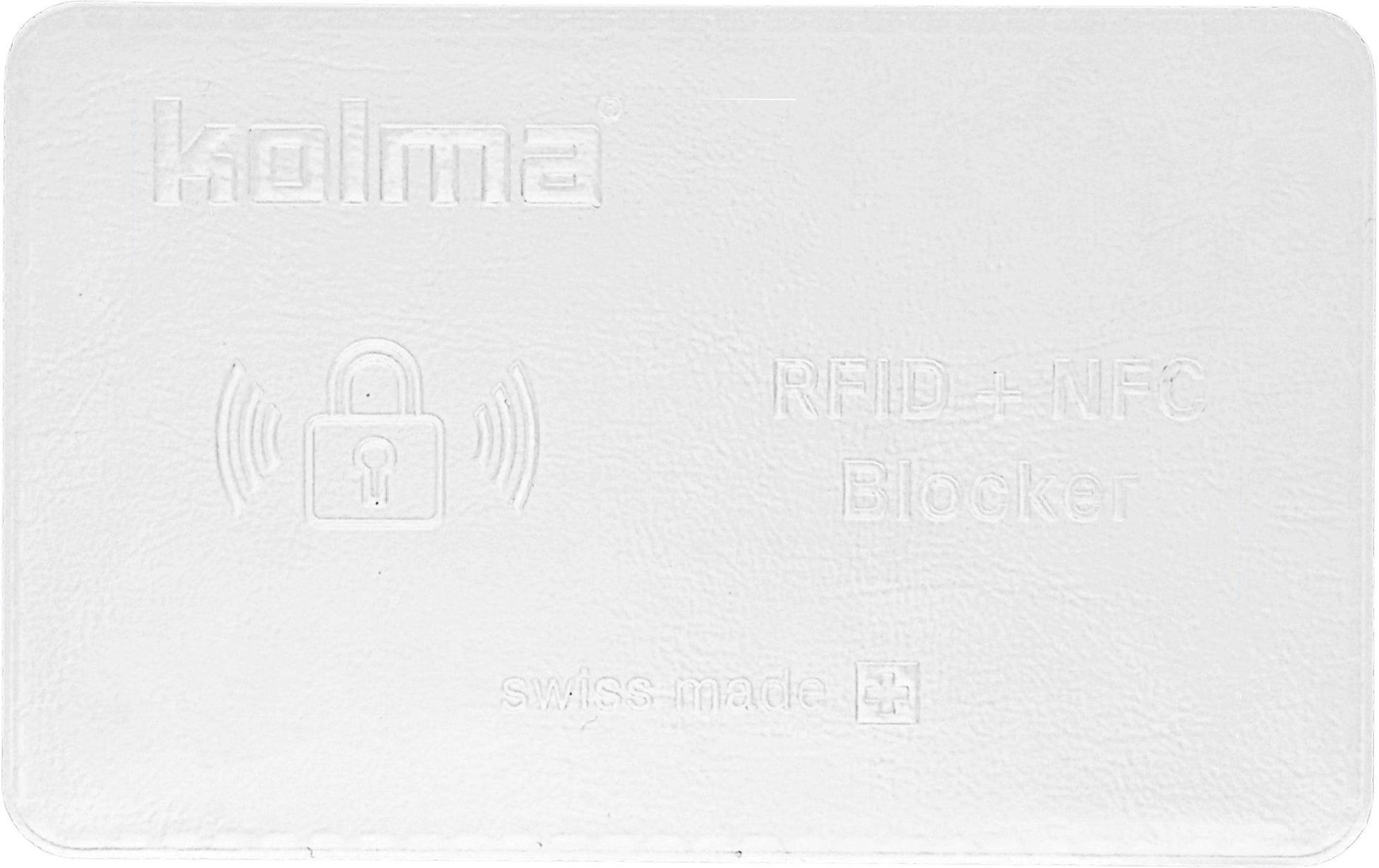 Kolma Dokumentenhülle – für Kreditkarten – 95 × 63 mm, Kunststoff, weiss – 1 Stück