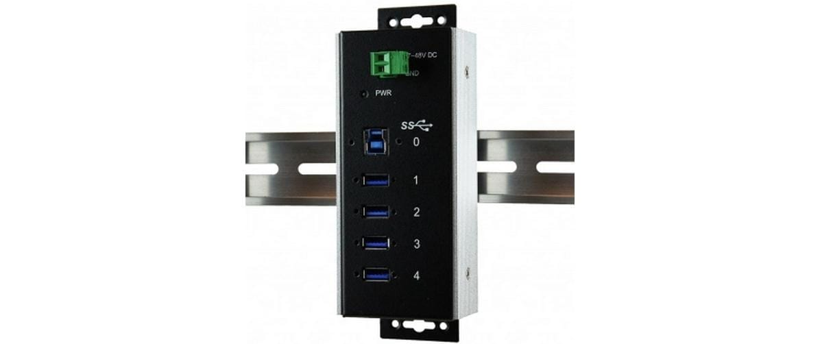 EXSYS EX-1187HMVS-WT USB-Hub – USB 3.2 Gen 1 (USB-B), 7× USB-A, für Windows/Mac/Linux