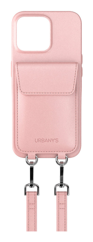 Urbany's Urbanys – Halskettenhülle – für Apple iPhone 16 – Cotton Candy – mit Kordel