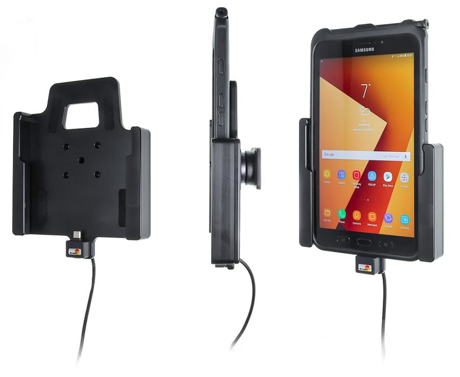 Brodit Fahrzeug-Dock für Samsung Galaxy Tab Active 2 – Zigarettenanzünder 12 V – Schwarz