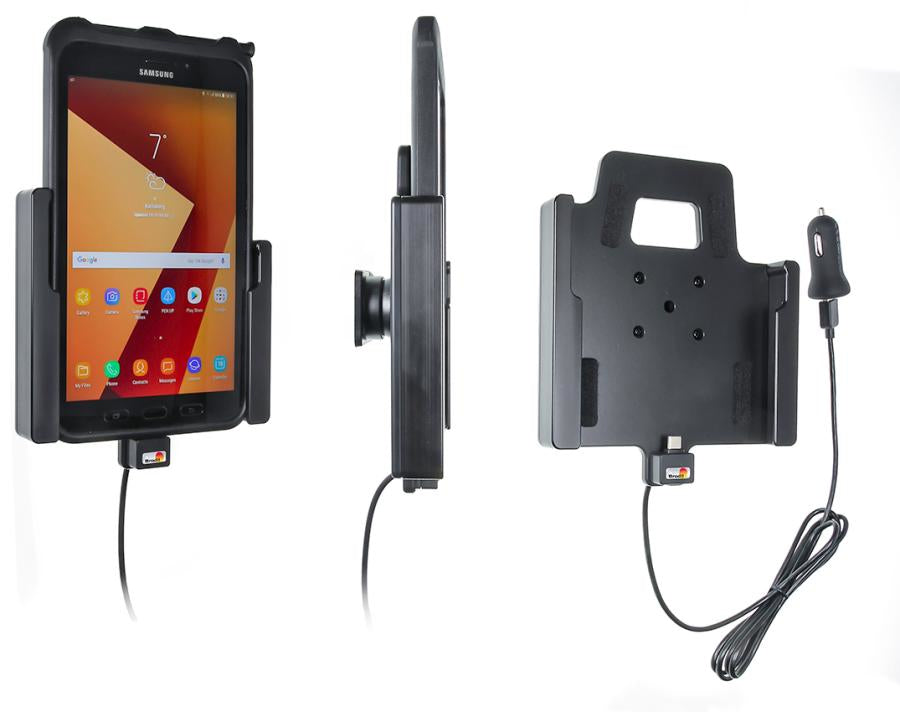 Brodit Fahrzeug-Dock für Samsung Galaxy Tab Active 2 – Zigarettenanzünder 12 V – Schwarz