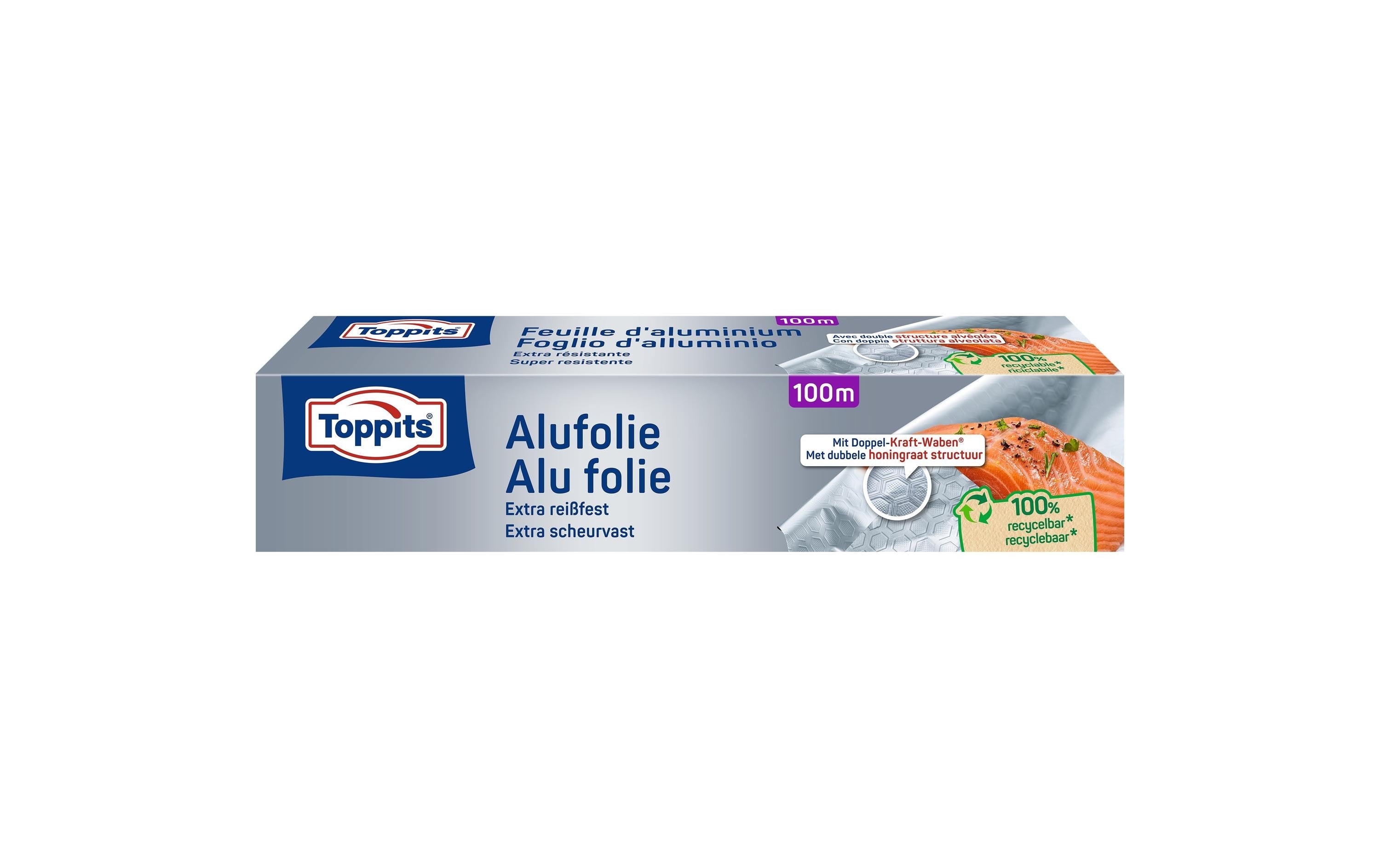 Toppits Alufolie 29 cm × 100 m, Aluminium