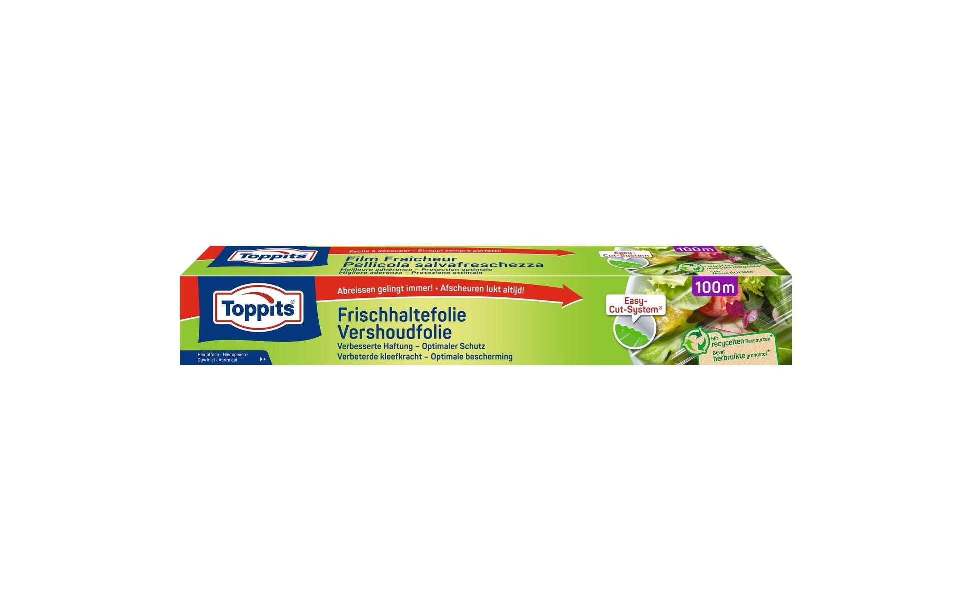 Toppits Frischhaltefolie 30 cm × 100 m, Polyethylen (PE), transparent