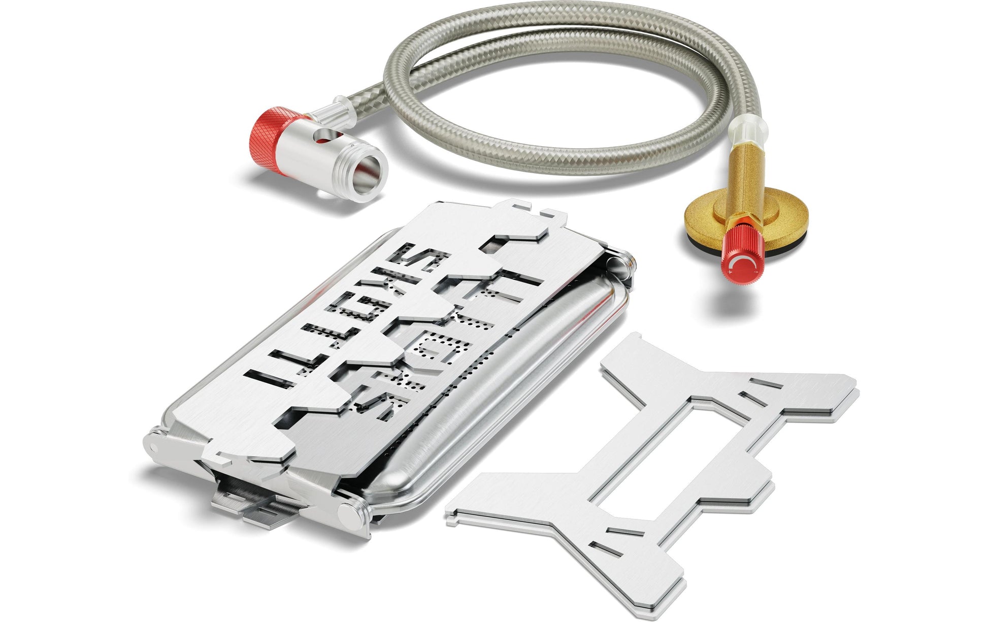 Skotti Gasgrill BOOSTER – 12,5×8 cm Grillfläche, 2100 W, Edelstahl – Silber