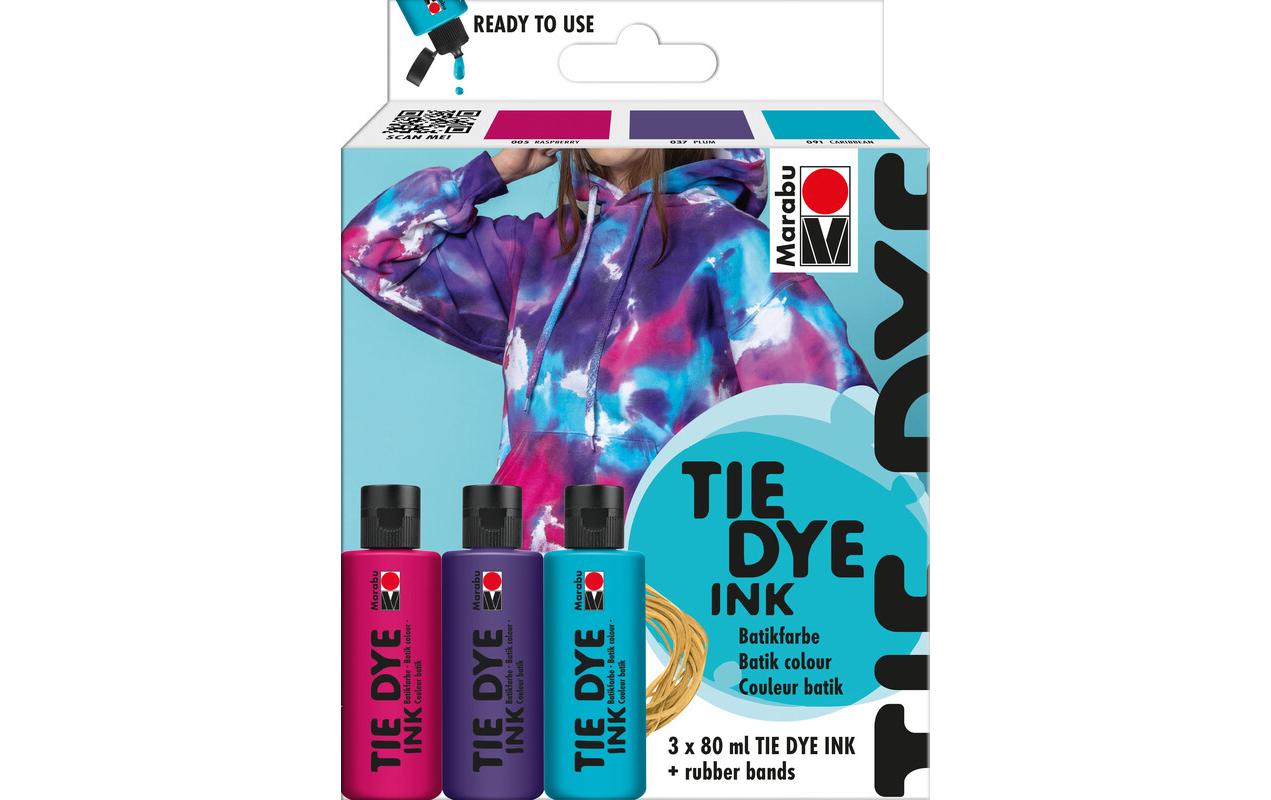 Marabu Stoffmalfarbe – Set – 3 Farben, 80 ml, für Textilien