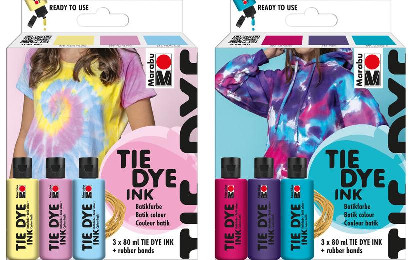 Marabu Stoffmalfarbe – Set – 3 Farben, 80 ml, für Textilien