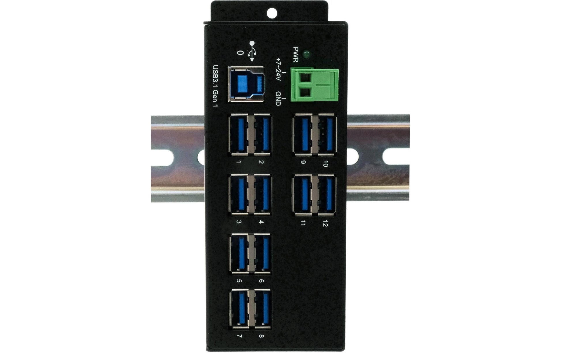 EXSYS EX-1112HMS USB-Hub – USB 3.0, 12× USB-A, für Windows/Mac/Linux