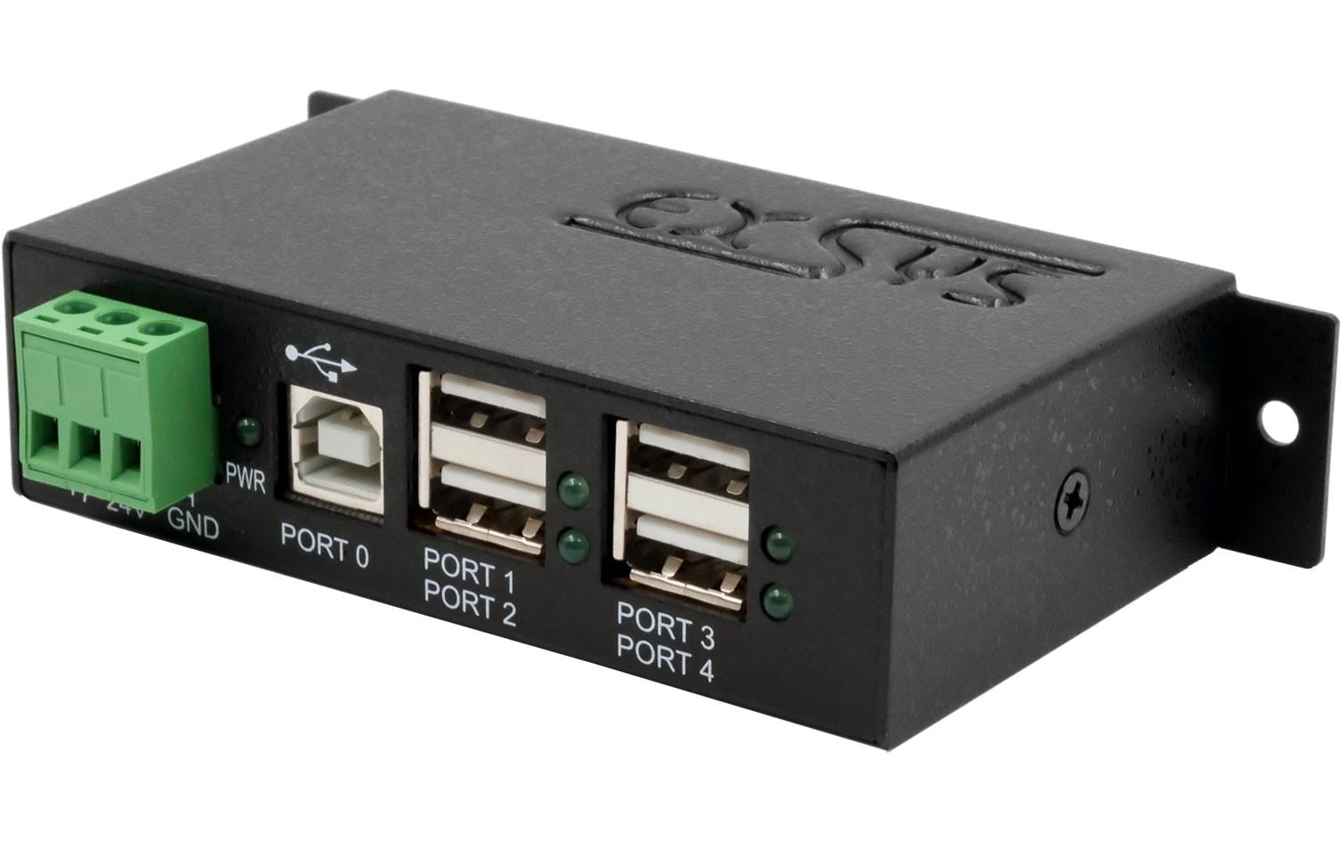 EXSYS EX-1594HMS USB-Hub – USB-B, USB 2.0, 4× USB-A