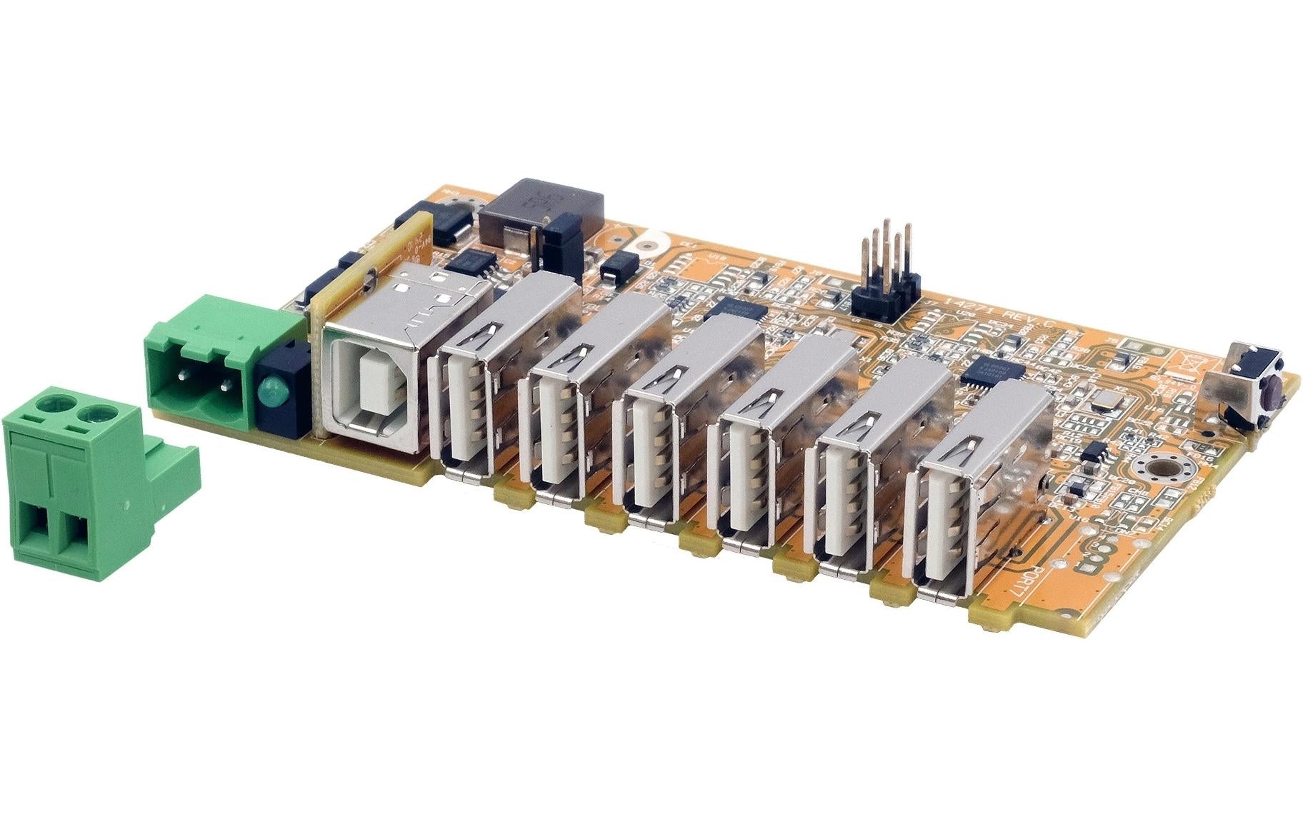 EXSYS EX-1596HMVS-PL USB-Hub – USB 2.0, 6× USB-A