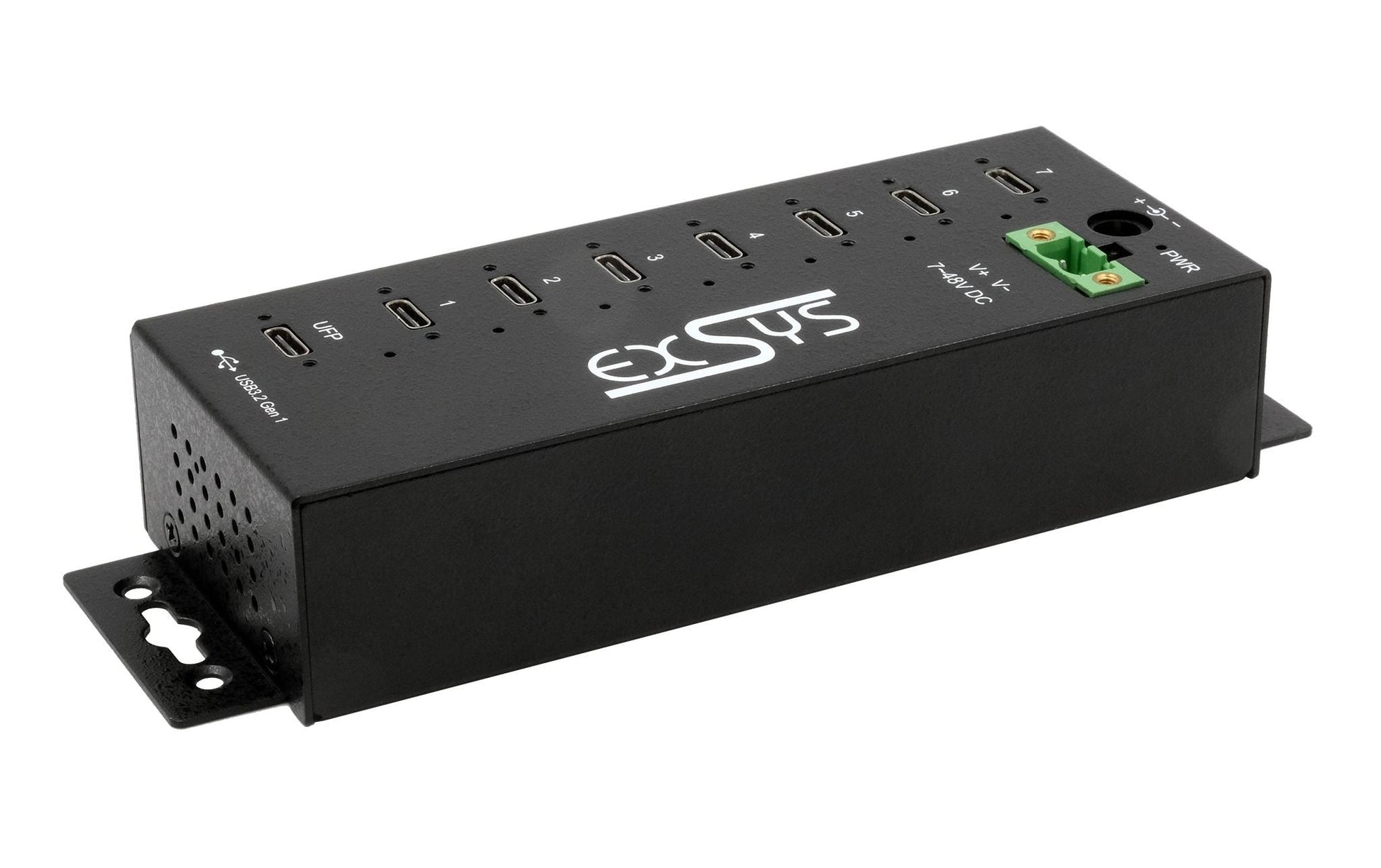 EXSYS EX-1537HMVS USB-Hub – USB-C, 7× USB-C