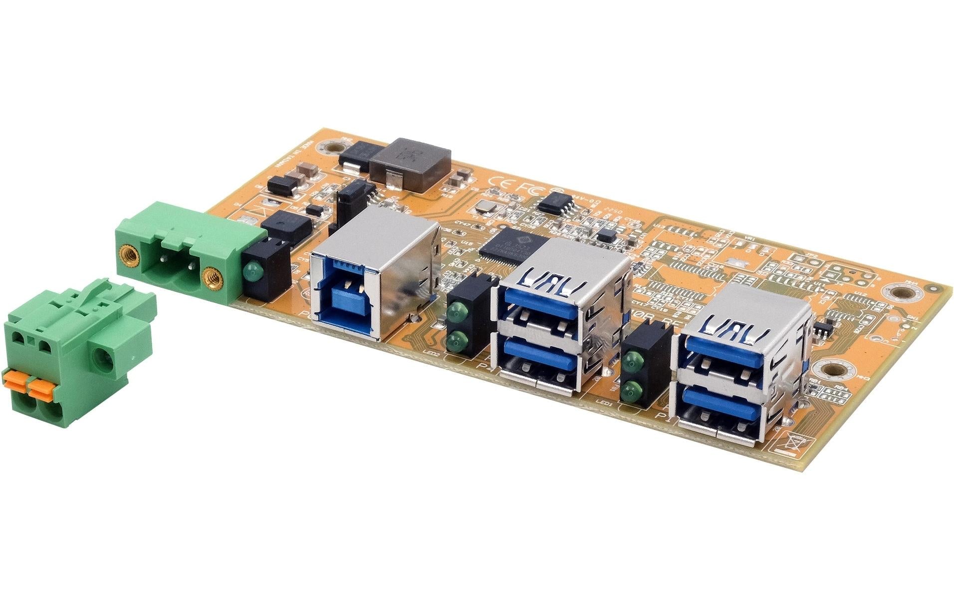EXSYS EX-1185HMVS-2-PL USB-Hub – USB-A, 4× USB 3.0