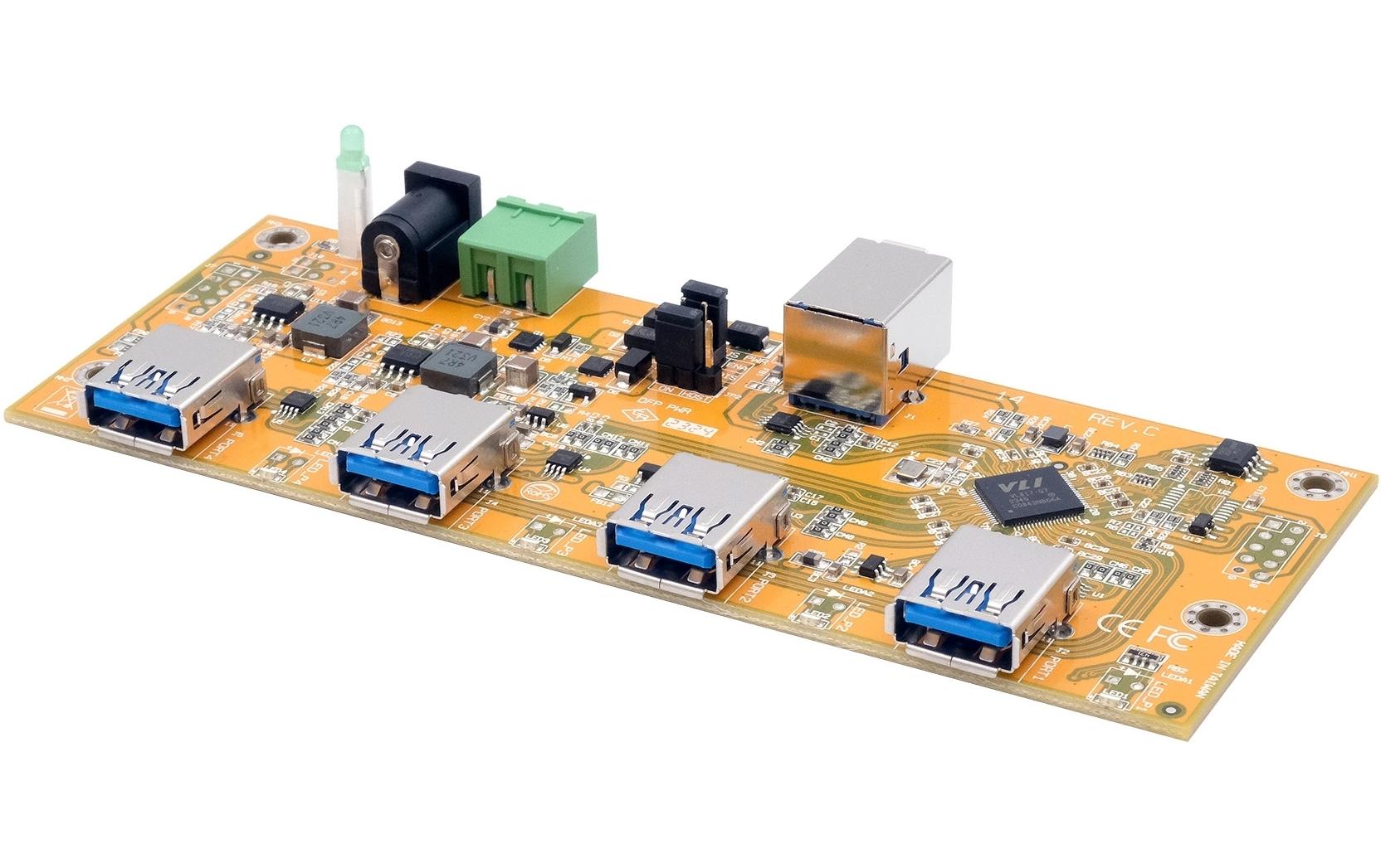 EXSYS EX-1184HMVS-2-PL USB-Hub – USB-B, 4× USB-A