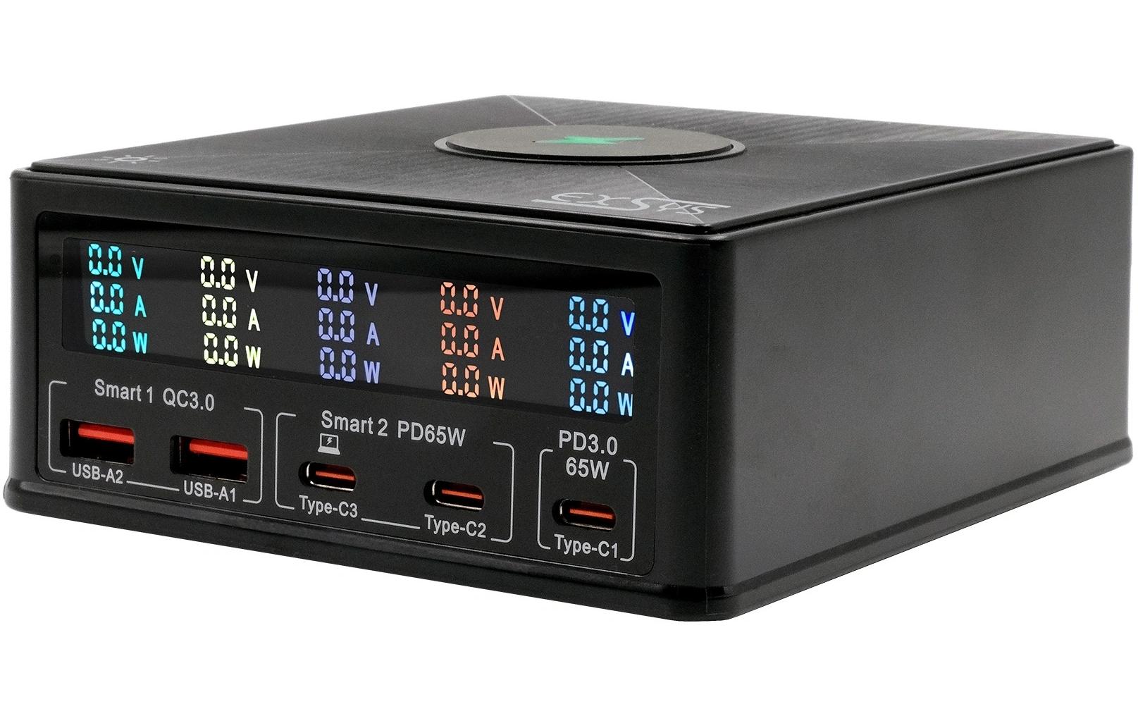 EXSYS EX-1106 Ladestation – 160 W, 6× – für Universal